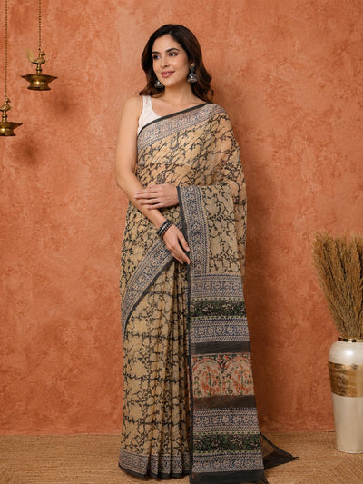 Rangmaati Kota Doria Hand Block Print Ethereal Saree