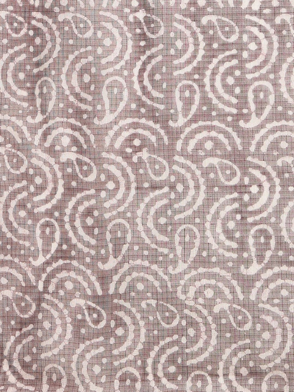 Indiehaat | Kota Doria Hand Wax Batik Suit Brown