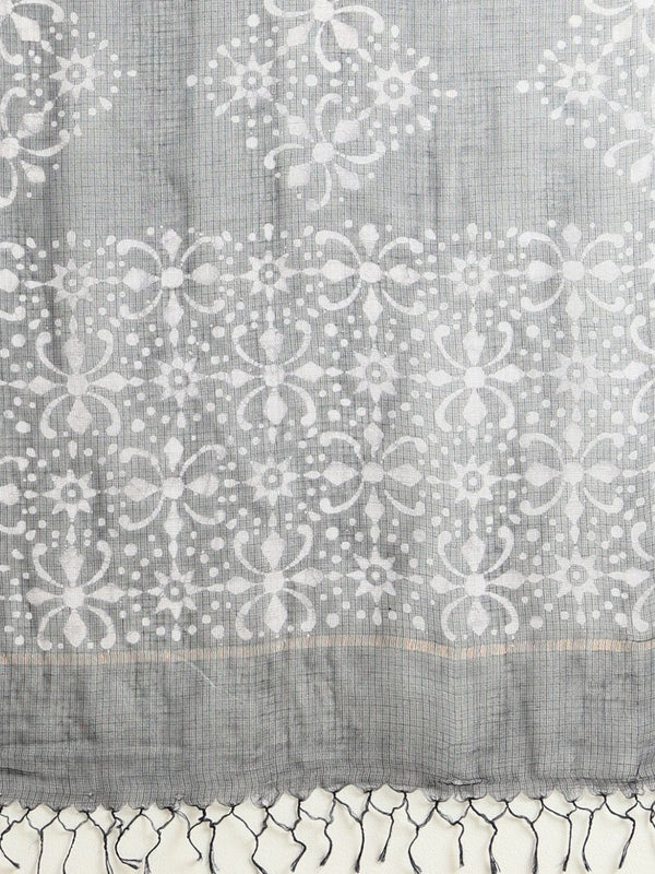 Indiehaat | Kota Doria Hand Wax Batik Suit Black