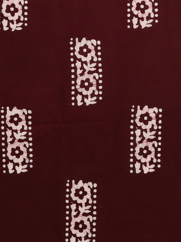 Indiehaat | Kota Doria Hand Wax Batik Suit Yellow