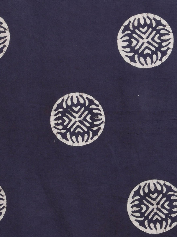 Indiehaat | Kota Doria Hand Wax Batik Suit Red