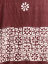 Indiehaat | Pure Mul Cotton Hand Wax Batik Suit Brown