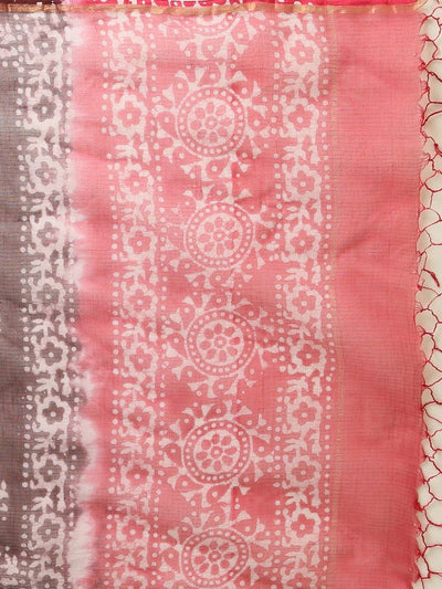 Indiehaat | Kota Doria Hand Wax Batik Suit Red