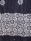 Indiehaat | Pure Mul Cotton Hand Wax Batik Suit White & Black