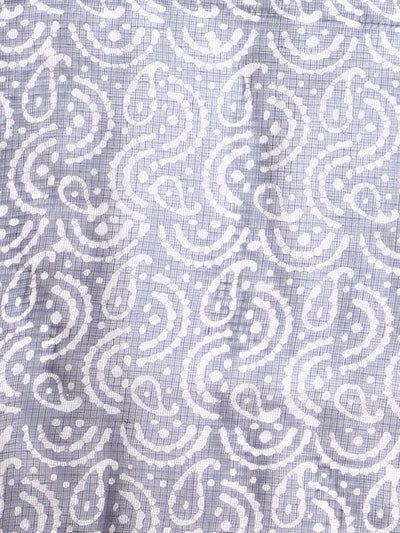 Indiehaat | Kota Doria Hand Wax Batik Suit Blue