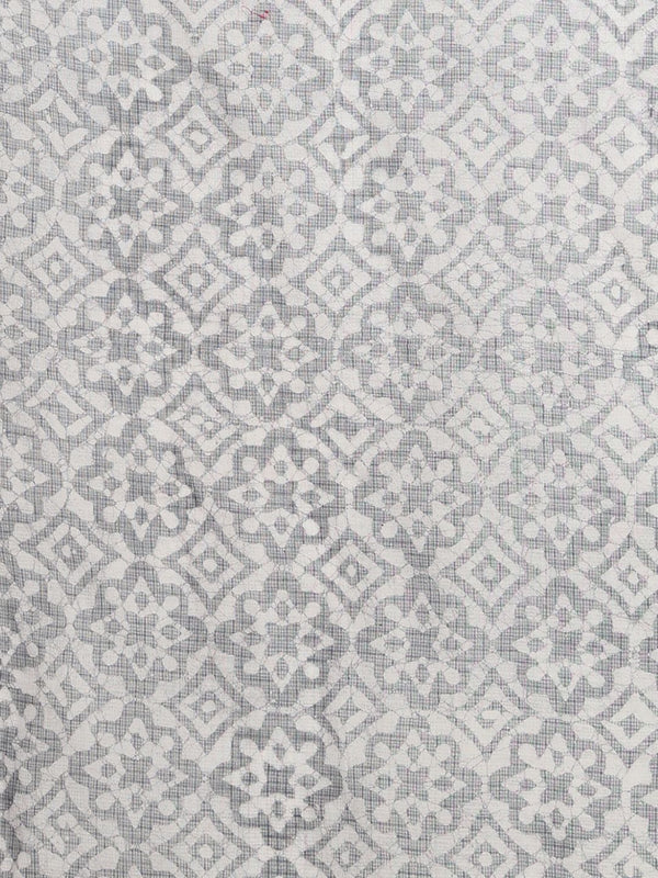 Indiehaat | Kota Doria Hand Wax Batik Suit Blue & Red