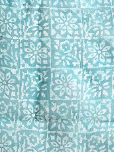 Indiehaat | Kota Doria Hand Wax Batik Suit Green