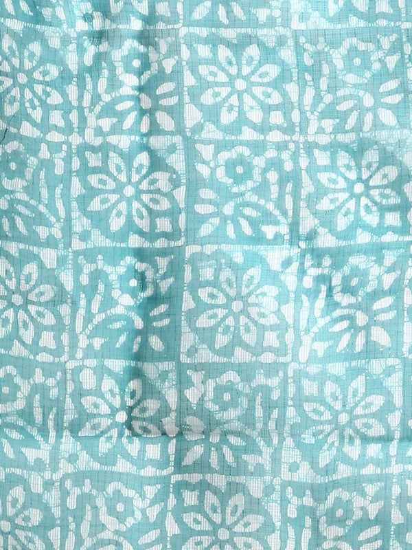 Indiehaat | Kota Doria Hand Wax Batik Suit Green