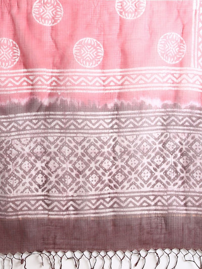 Indiehaat | Kota Doria Hand Wax Batik Suit Maroon
