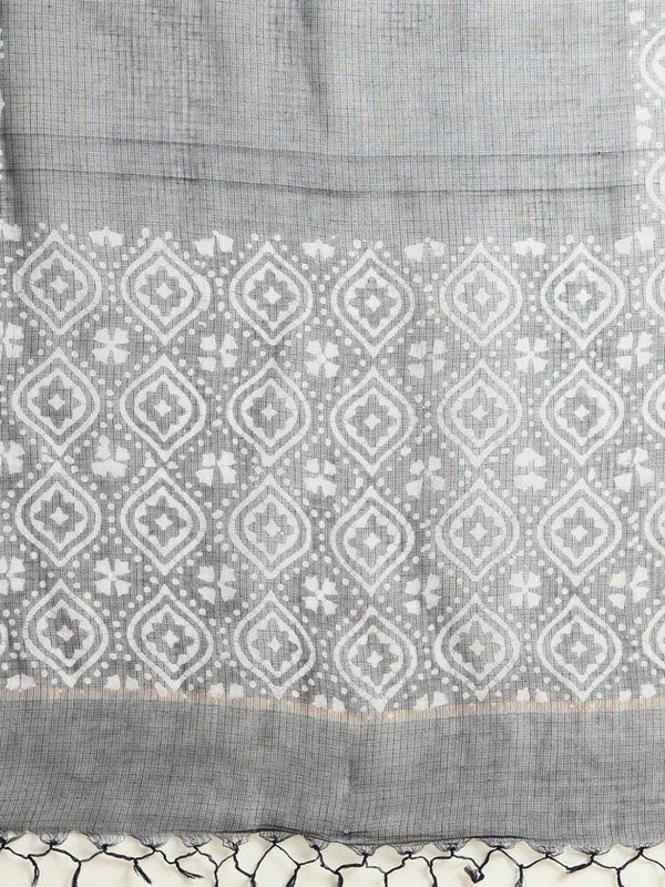 Indiehaat | Kota Doria Hand Wax Batik Suit Black