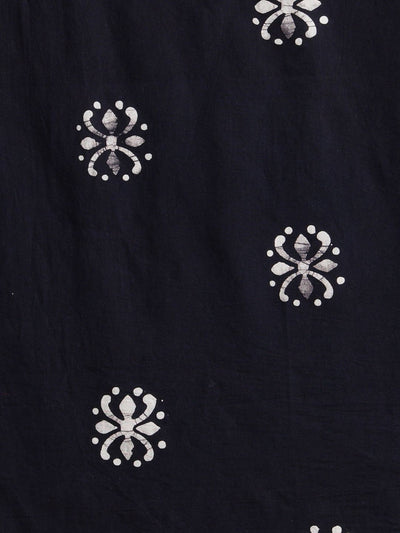 Indiehaat | Kota Doria Hand Wax Batik Suit Black