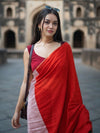 Indiehaat | Pure Khadi Cotton Handloom Saree Multicolor