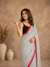 Nirmal Anchal Pure Khadi Cotton Saree Gray