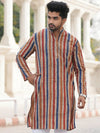 Indiehaat | Pure Cotton Block Print Kurta Pyjama Multicolor