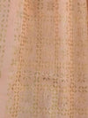 Indiehaat | Pure Chandei Silk Applique Saree Peach