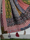 Indiehaat | Pure Mul Cotton Kantha Saree White