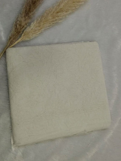 Indiehaat | Tepchi Handwork Kota Doria Saree White