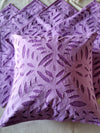 Indiehaat | Pure Cotton Applique Cushion Cover Purple