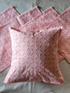 Indiehaat | Pure Cotton Applique Cushion Cover Pink