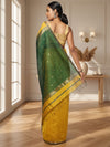 Quaint Pure Maheshwari Silk Handloom Saree Yellow & Green