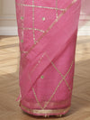 Pankhudi Gota Patti Pink Kota Cotton Saree