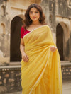 Pure Cotton Handloom Saree Yellow