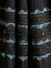 Indiehaat | Applique Kantha Pure Mul Cotton Dupatta Black