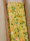 Indiehaat | Pure Muslin Silk Jamdani Saree Yellow