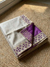 Indiehaat | Silkmark Tussar Silk Embroidery Saree Beige