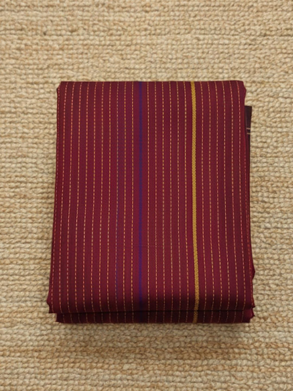 Indiehaat | Pure Cotton Embroidery Saree Maroon