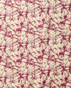 Indiehaat | Kashmiri Silk Printed Saree Magenta & Off-White