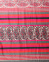 Indiehaat | Kashmiri Silk Printed Saree Red & White