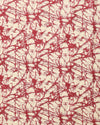 Indiehaat | Kashmiri Silk Printed Saree Deep Red & Cream