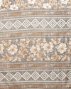 Indiehaat | Kashmiri Silk Printed Saree Taupe & Brown