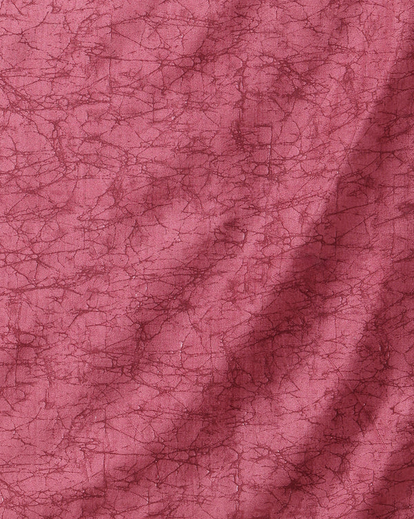 Indiehaat | Kashmiri Silk Printed Saree Maroon & Deep Pink