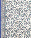 Indiehaat | Kashmiri Silk Printed Saree White & Dark Blue