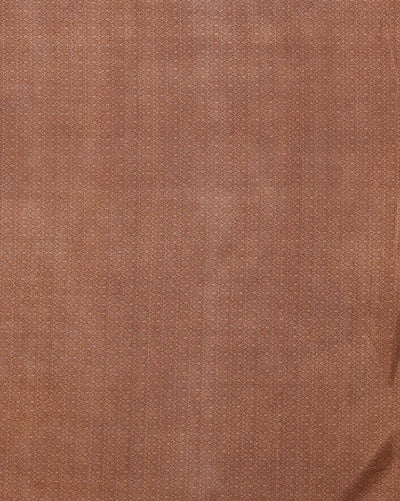 Indiehaat | Kashmiri Silk Printed Saree Brown & Dark Brown