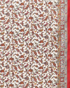 Indiehaat | Kashmiri Silk Printed Saree White & Red