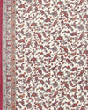 Indiehaat | Kashmiri Silk Printed Saree Off-White & Maroon