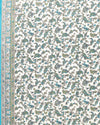 Indiehaat | Kashmiri Silk Printed Saree White & Blue