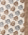Indiehaat | Kashmiri Silk Printed Saree Beige & Brown