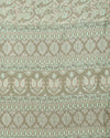 Indiehaat | Kashmiri Silk Printed Saree Sage Green & Ligh