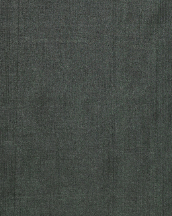 Indiehaat | Kashmiri Silk Printed Saree Dark Green & Black