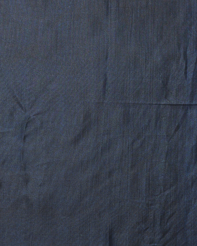 Indiehaat | Kashmiri Silk Printed Saree Dark Blue & Slate