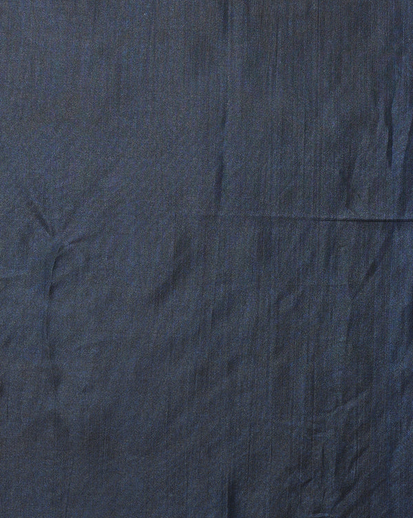 Indiehaat | Kashmiri Silk Printed Saree Dark Blue & Slate