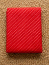 Indiehaat | Kota Doria Lehariya Bandhej Saree Red