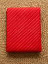 Indiehaat | Kota Doria Lehariya Bandhej Saree Red