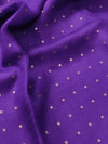 Indiehaat | Muslin Silk Jamdani Sequin Saree Purple