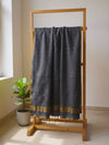 Indiehaat | Muslin Silk Jamdani Sequin Saree Gray