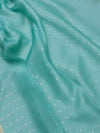 Indiehaat | Muslin Silk Jamdani Sequin Saree Blue